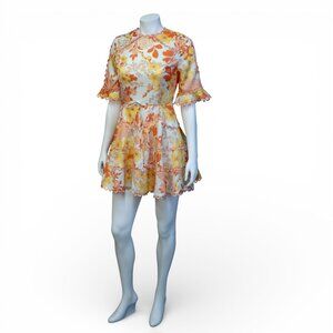 Zimmermann Primrose Floral Flutter Dress * Medium